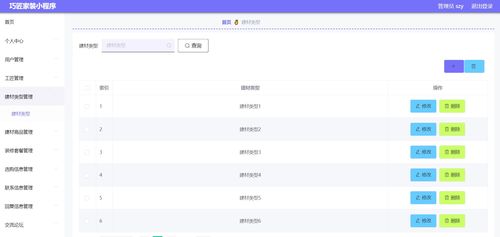 精品微信小程序springboot巧匠家裝 后臺管理系統前后分離